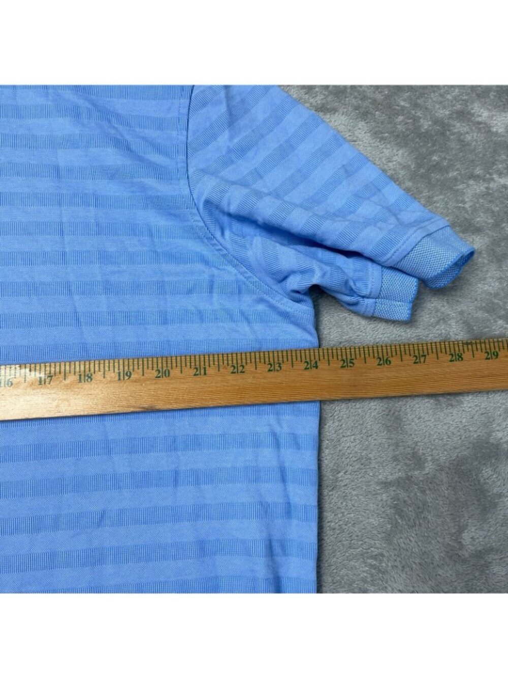 Brooks Brothers Men's XL Slim Fit Blue Striped Polo Shirt For i2016 - Picture 6 of 7